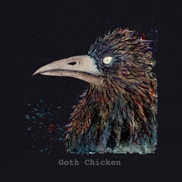 Goth Chicken by Zo Draws Stuff